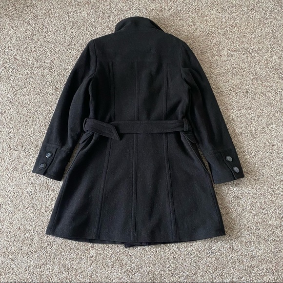 Mexx Black/Grey Wool Coat (Charcoal Color) - Picture 2 of 8